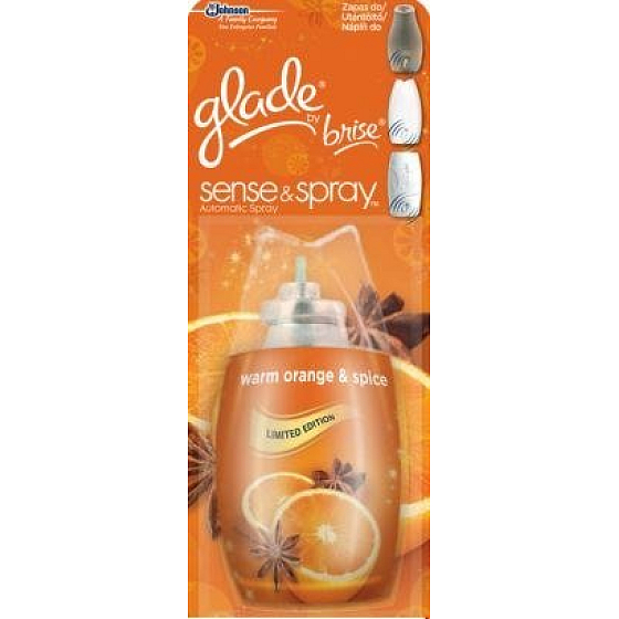 Glade Sense Orange und Spice Lufterfrischer füllen 18 ml Spray nach