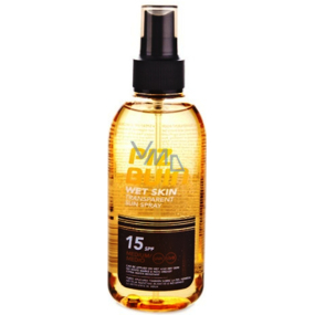 Piz Buin Wet Skin SPF15 transparentes Sonnenspray für feuchte Haut 150 ml