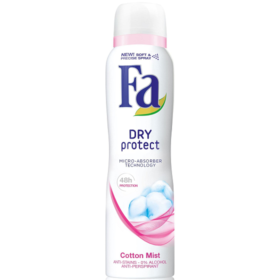 Fa Dry Protect Cotton Mist Antitranspirant Deodorant Spray für Frauen 150 ml