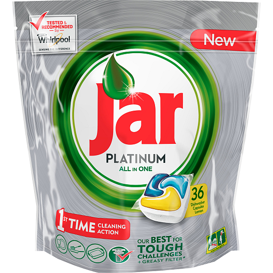 Jar Platinum All in One Lemon Geschirrspüler Kapseln 36 Stück