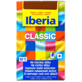 Iberia Classic Textilfarbe dunkelbraun 2 x 12,5 g