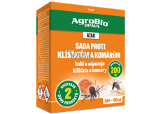 AgroBio Atak Set gegen Zecken und Mücken 100 + 100 ml