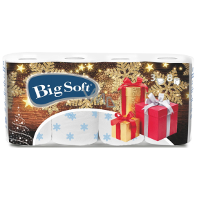 Big Soft Winter Toilettenpapier mit Druck 3-lagig 160 Stück 8 Stück