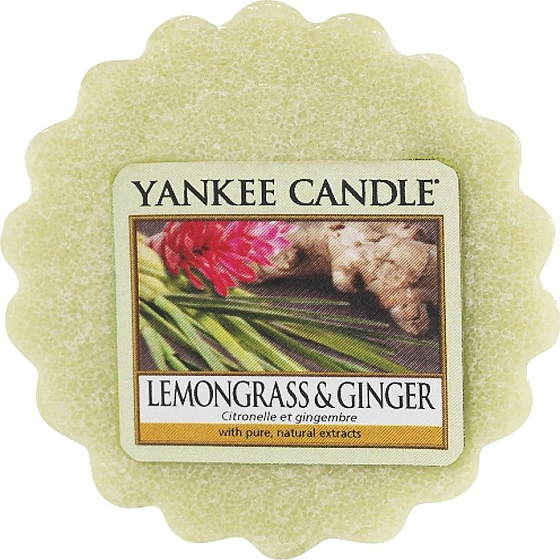 Yankee Candle Lemongrass & Ginger - Zitronengras und Ingwer Duftwachs für Aromalampe 22 g