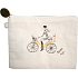 Carven Etue Stoff beige 16 x 12 x 0,5 cm