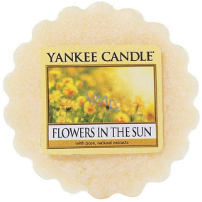 Yankee Candle Flowers in The Sun - Blumen in der Sonne duftendes Wachs für Aromalampe 22 g