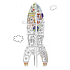 Monumi Racket Puzzle für Kinder ab 5 Jahren Höhe 70 cm