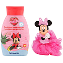 Disney Minnie Mouse Badeschaum für Kinder 300 ml + Sprühtuch, Kosmetikset für Kinder,