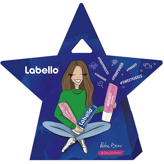 Labello Original 4,8 g Lippenbalsam + 4,8 g Labello Pearly Shine Lippenbalsam + 4,8 g Labello Soft Rosé Lippenbalsam, Kosmetikset