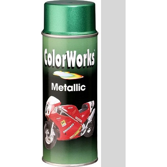 Color Works Metallic 918583 silbermetallischer Nitrocelluloselack 400 ml