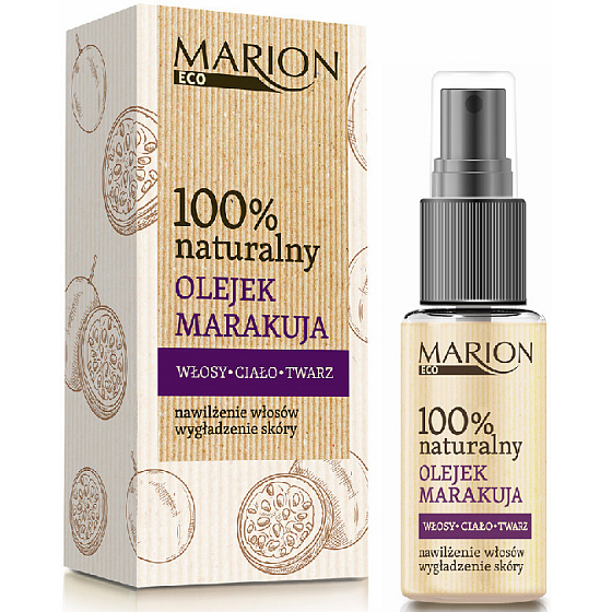 Marion Eco Marakuja 100% natürliches Bio-Öl für Haar, Haut und Körper, hautglättend 25 ml