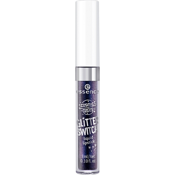 Essence Cosmic Cuties Glitter Switch flüssiger Lippenstift 05 Glitzerndes Blau 3 ml