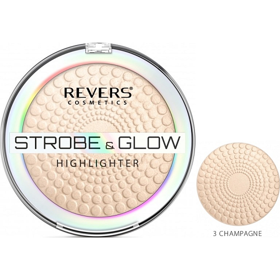 Revers Strobe & Glow Highlighter Aufhellpulver 03 Champagner 8 g