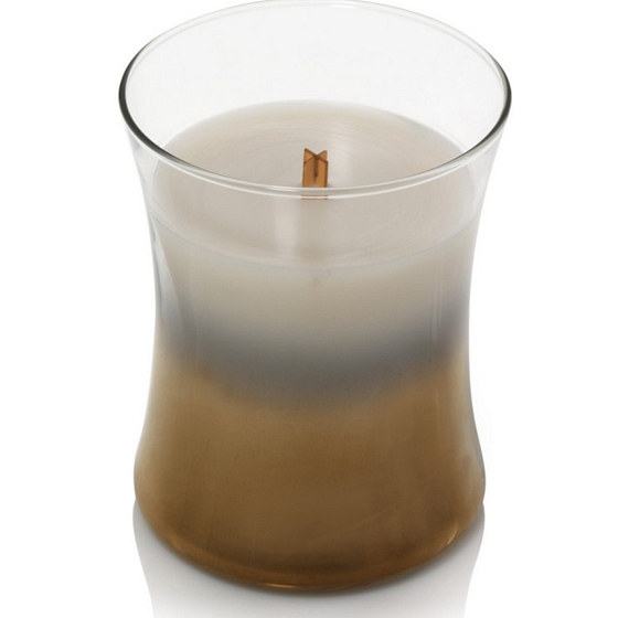 WoodWick Floral Nights Smoked Jasmine - Duftkerze mit Holzdocht und mittlerem Glasdeckel 275 g Limited 2019
