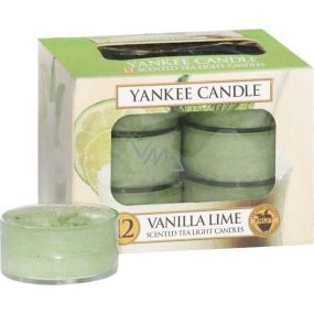 Yankee Candle Vanilla Lime - Vanille mit nach Limette duftendem Teelicht 12 x 9,8 g