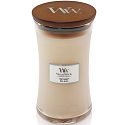 WoodWick White Honey Duftkerze mit Holzdocht und Deckelglas groß 609,5 g