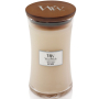 WoodWick White Honey Duftkerze mit Holzdocht und Deckelglas groß 609,5 g