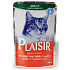 Plaisir Cat mit Rind- und Putenfleisch, vollständiges Futter für Katzen, Beutel 100 g