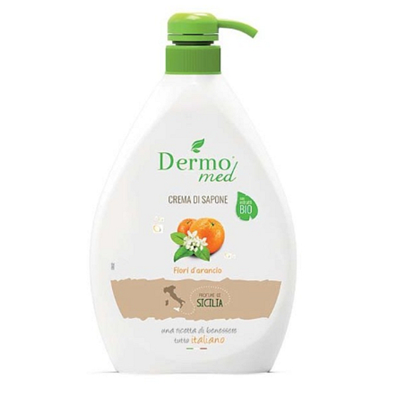 Dermomed Bio Orange Flower - Sicilia Flüssigseifenpumpe 600 ml