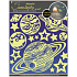Glow-in-the-dark Wandaufkleber Planets 32 x 31 cm