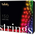 Twinkly Strings Multi Color smart Glühbirnen 150 Stück für den Baum durch die App gesteuert farbigen 12 m