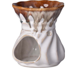 Emocio Aromalampa Keramik weiß-braun 98 x 110 mm