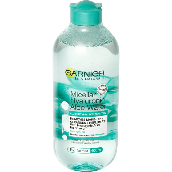 Garnier Skin Naturals Hyaluronic Aloe Micellar Water Mizellenwasser für alle Hauttypen einschließlich empfindlicher Haut 400 ml