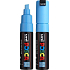 Posca Universal-Acrylmarker mit breiter, geschnittener Spitze 8 mm Hellblau PC-8K