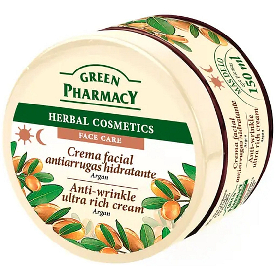 Grüne Apotheke Argan nährende Anti-Falten-Creme 150 ml