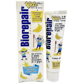 Biorepair Kids Zahnpasta mit Bananengeschmack für Kinder 0-6 Jahre 50 ml