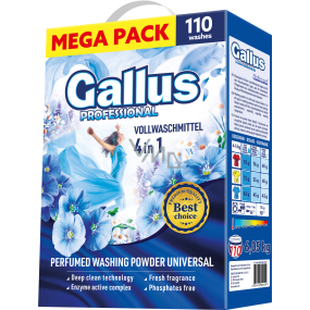 Gallus Waschpulver Universal Box, 110 Waschladungen, 6,05 kg
