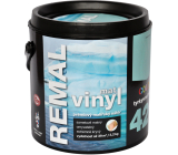 REMAL Vinyl Color mat waschbare Wandfarbe, 420 türkisblau, 3,2 kg