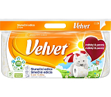 Velvet 3-lagiges Toilettenpapier Sonnenedition, Rolle 18,3 m, 8 Rollen