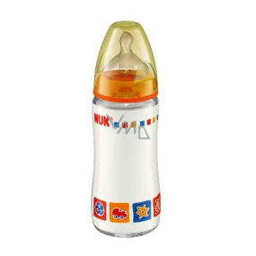 Nuk First Choice Glasflasche 240 ml Silikonsauger 0-6 Monate Größe 1