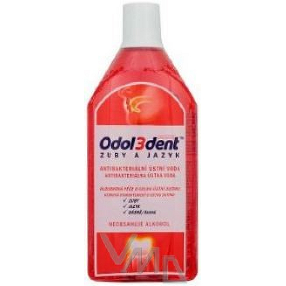 Odol3dent Zähne + Zunge Mundwasser 500 ml