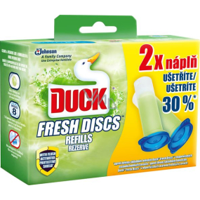 Duck Fresh Discs Limetten-WC-Gel für hygienische Sauberkeit und Frische Ihrer Toilettenfüllung 2x36 ml