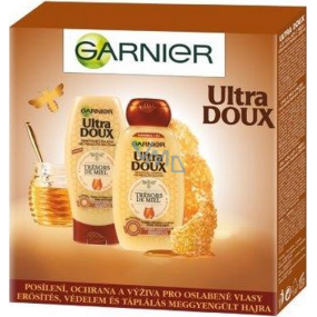 Garnier Ultra Doux Trésors de Miel Shampoo für geschwächtes und sprödes Haar 250 ml + Ultra Doux Trésors de Miel Balsam für geschwächtes und sprödes Haar 200 ml, Kosmetikset
