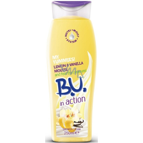BU In Action Zitronen-Vanille-Mousse-Duschgel für Frauen 250 ml