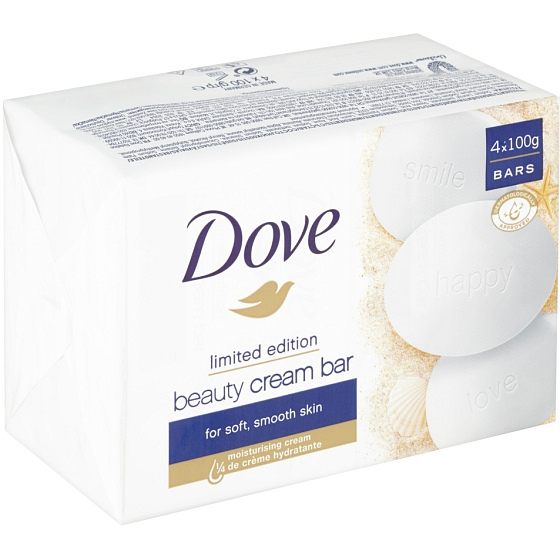 Dove Beauty Cream Bar cremige Toilettenseife 4 x 100 g