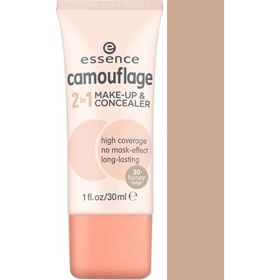 Essence Camouflage 2in1 Make-up und Concealer 30 Honey Beige 30 ml