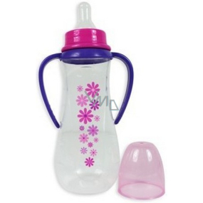 First Steps Stars 0+ Babyflasche pink mit 2 Griffen 250 ml