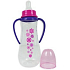 First Steps Stars 0+ Babyflasche pink mit 2 Griffen 250 ml