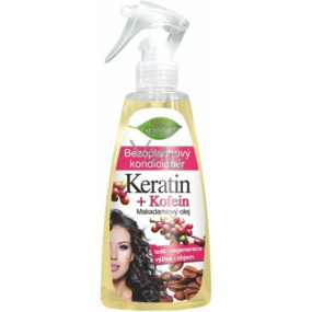 Bione Cosmetics Keratin & Koffein Leave-In Conditioner für alle Haartypen Spray 260 ml