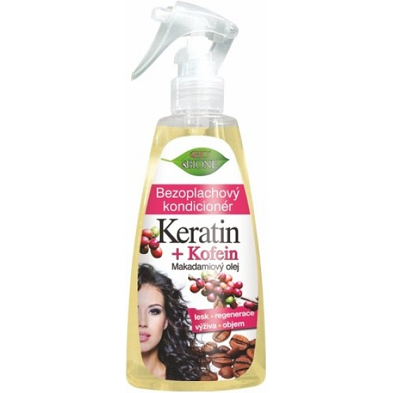 Bione Cosmetics Keratin & Kofein Leave-in Conditioner für alle Haartypen Spray 260 ml