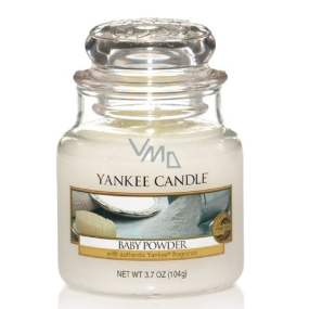 Yankee Candle Baby Powder - Klassische kleine Duftkerze aus Glas 104 g