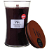 WoodWick Black Cherry - Schwarze Kirsche Duftkerze mit Holzdocht und Deckel Glas groß 609,5 g