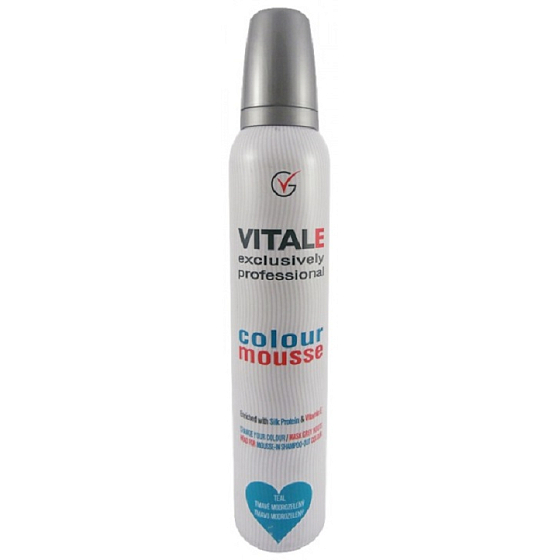 Vitale Exclusively Professional Coloring Mousse Mit Vitamin E Teal - Dunkelblau / Grün 200 ml