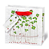 BSB Luxus Geschenk Papiertüte 14,5 x 15 x 6 cm Vierblättriges Kleeblatt LDT 396 - CD
