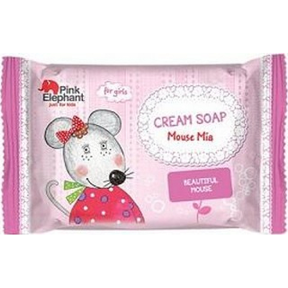 Pink Elephant Mia Mia Cremeseife für Kinder 90 g