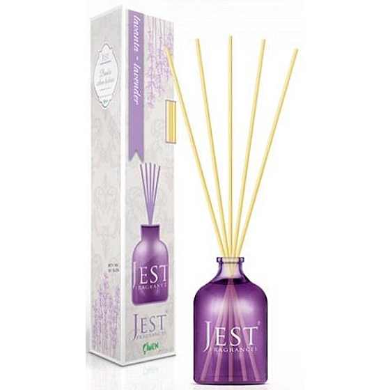Cimen Jest Lavendel Aromadiffusor mit natürlichen Rattanstiften zur allmählichen Freisetzung von 100 ml Duft